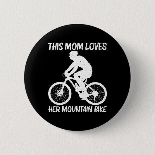 Mountainbike voor moeder MTB mountainbiken B Ronde Button 5,7 Cm (Voorkant)