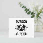 mountainbike-wandeling MTB fietsenwiel-cadeauidee Briefkaart (Staand voorkant)