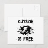 mountainbike-wandeling MTB fietsenwiel-cadeauidee Briefkaart (Voorkant / Achterkant)