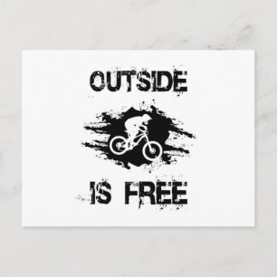 mountainbike-wandeling MTB fietsenwiel-cadeauidee Briefkaart