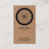 Mountainbike wiel - karton visitekaartje (Achterkant)