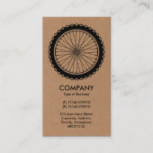 Mountainbike wiel - karton visitekaartje (Voorkant)