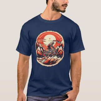 Mountainbiken 90s Kleuren vriend T-shirt