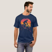 Mountainbiken 90s Look retro T-shirt (Voorkant volledig)