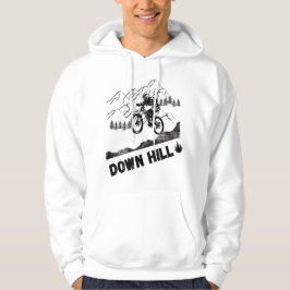 Mountainbiken bergafwaarts  hoodie