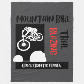 Mountainbiken BFTG Fleece Deken (Voorkant)