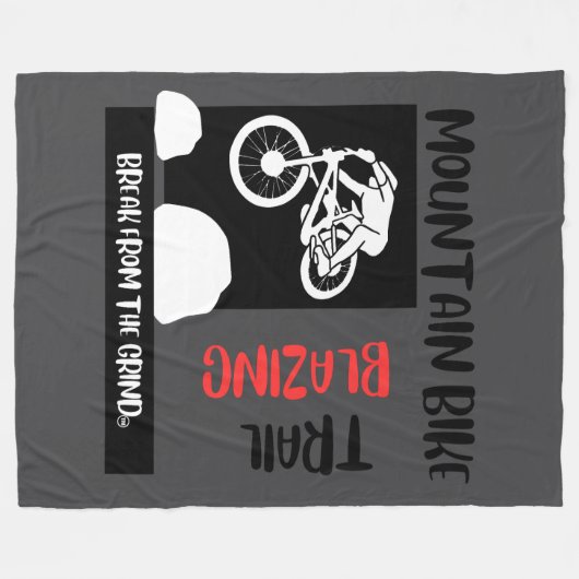 Mountainbiken BFTG Fleece Deken (Voorkant (Horizontaal))