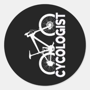 Mountainbiken Cycologist Vertont Grafisch Ontwerp Ronde Sticker