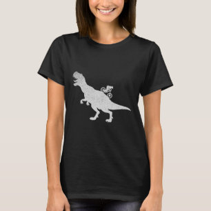 Mountainbiken Downhill-fiets Wielrenner T-rex Fiet T-shirt