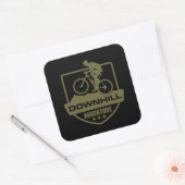 Mountainbiken Downhill mtb Vierkante Sticker (Envelop)