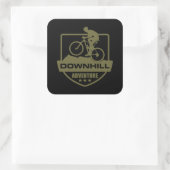 Mountainbiken Downhill mtb Vierkante Sticker (Tas)
