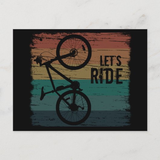 Mountainbiken  feestdagenkaart (Voorkant)