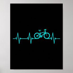 Mountainbiken Hartslag Kleding Wielrenner Cool Cy Poster