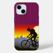 Mountainbiken - iPhone 15 Hoesje (Achterkant)