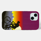 Mountainbiken - iPhone 15 Hoesje (Achterkant (horizontaal))