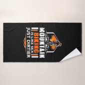 Mountainbiken is gewoon vuiler badhanddoek (Badhanddoek)
