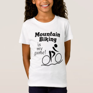 Mountainbiken is mijn ding! Voor meisjes T-shirt