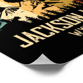 Mountainbiken Jackson Hole Wyoming Poster (Hoek)