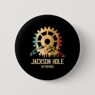Mountainbiken Jackson Hole Wyoming  Ronde Button 5,7 Cm