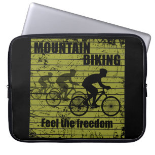 Mountainbiken  laptop sleeve