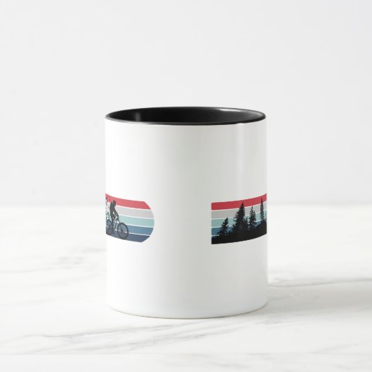 Mountainbiken liefhebber mok (Midden)