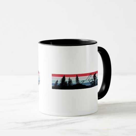 Mountainbiken liefhebber mok (Voorkant rechts)