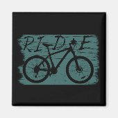 Mountainbiken  magneet (Voorkant)