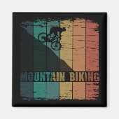 Mountainbiken  magneet (Voorkant)