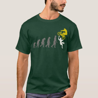 Mountainbiken menselijke evolutie t-shirt