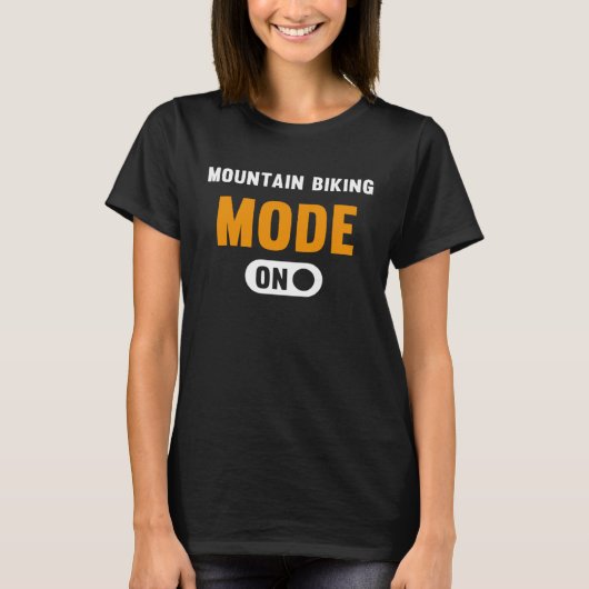 Mountainbiken Mode aan T-shirt (Voorkant)