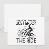 Mountainbiken Mountainbiker Briefkaart (Voorkant / Achterkant)