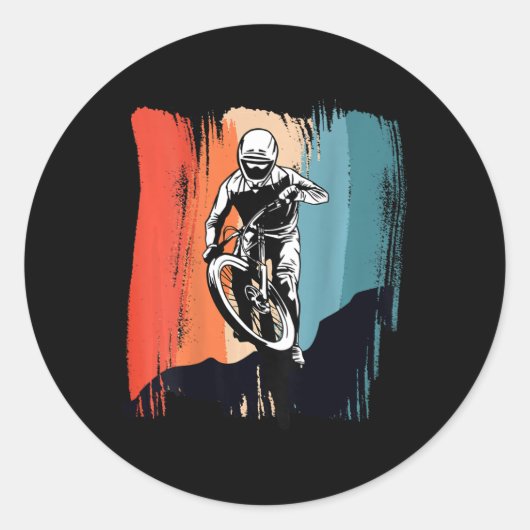 Mountainbiken - Mtb _2 Ronde Sticker (Voorkant)