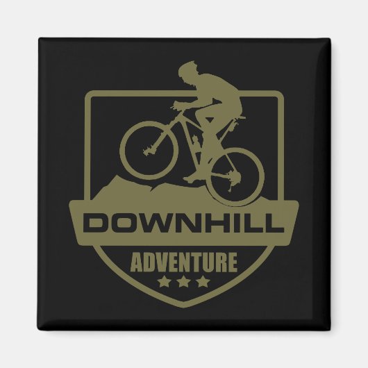Mountainbiken MTB Downhill Magneet (Voorkant)