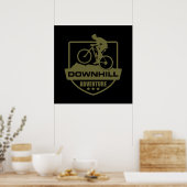 Mountainbiken MTB Downhill Poster (Keuken)