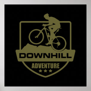 Mountainbiken MTB Downhill Poster
