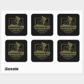 Mountainbiken MTB Downhill Vierkante Sticker (Vel)