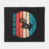 Mountainbiken MTB Fleece Deken (Voorkant (Horizontaal))