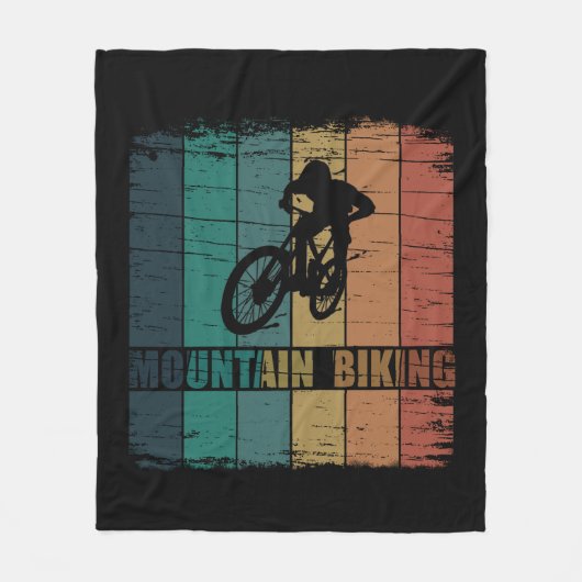 Mountainbiken MTB Fleece Deken (Voorkant)