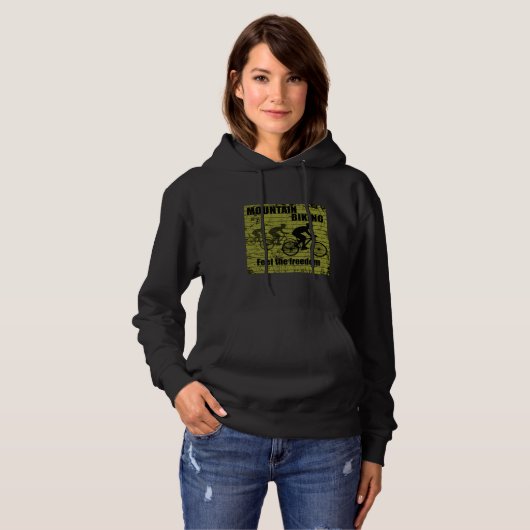 Mountainbiken MTB Hoodie (Voorkant volledig)
