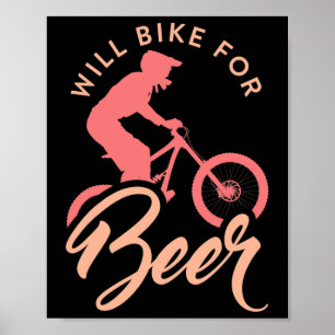 Mountainbiken Mtb Is Een Wrede Wielrennen Poster