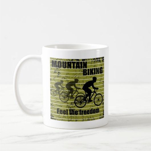 Mountainbiken MTB Koffiemok (Links)