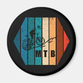 Mountainbiken MTB Magneet (Voorkant)