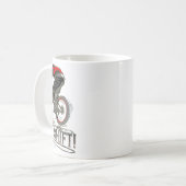Mountainbiken MTB Mountainbiker Oh Shift Koffiemok (Voorkant links)