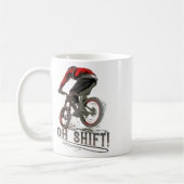 Mountainbiken MTB Mountainbiker Oh Shift Koffiemok (Links)