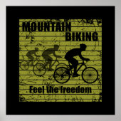 Mountainbiken MTB Poster (Voorkant)