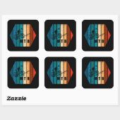 Mountainbiken MTB Vierkante Sticker (Vel)