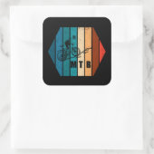 Mountainbiken MTB Vierkante Sticker (Tas)