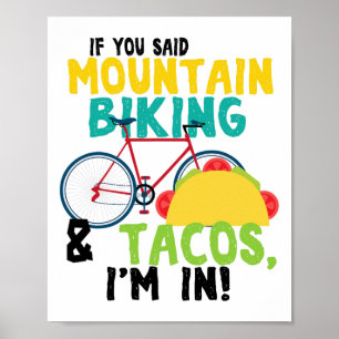 Mountainbiken - Outdoor MTB Downhill-fiets Poster