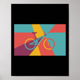 Mountainbiken Pop Art Effect Mtb Fully Poster