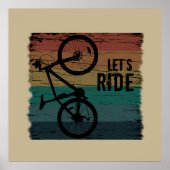 Mountainbiken  poster (Voorkant)